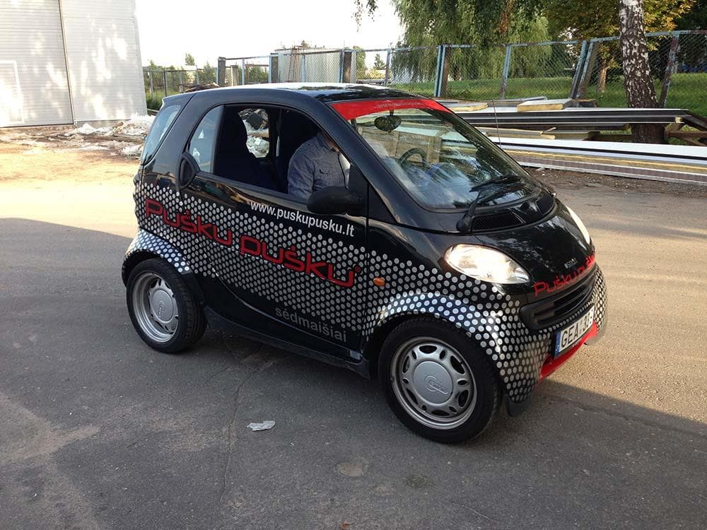 Car advertising printing